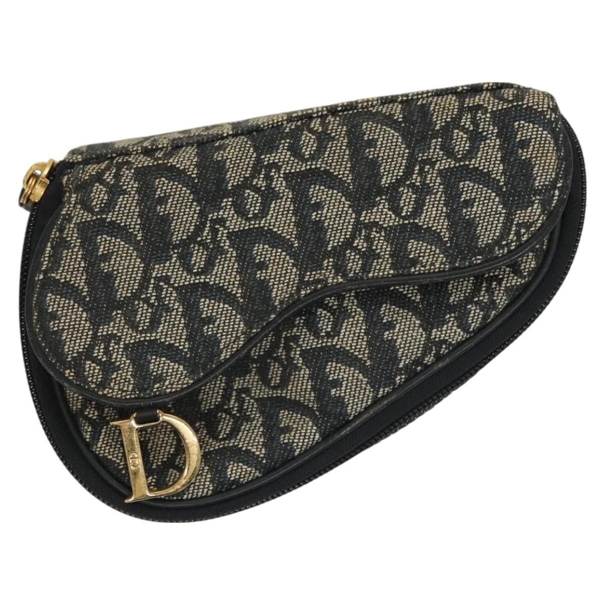 Dior Christian Dior Saddle Zip Pouch Diorissimo Canvas Size ONE SIZE - 1 Thumbnail