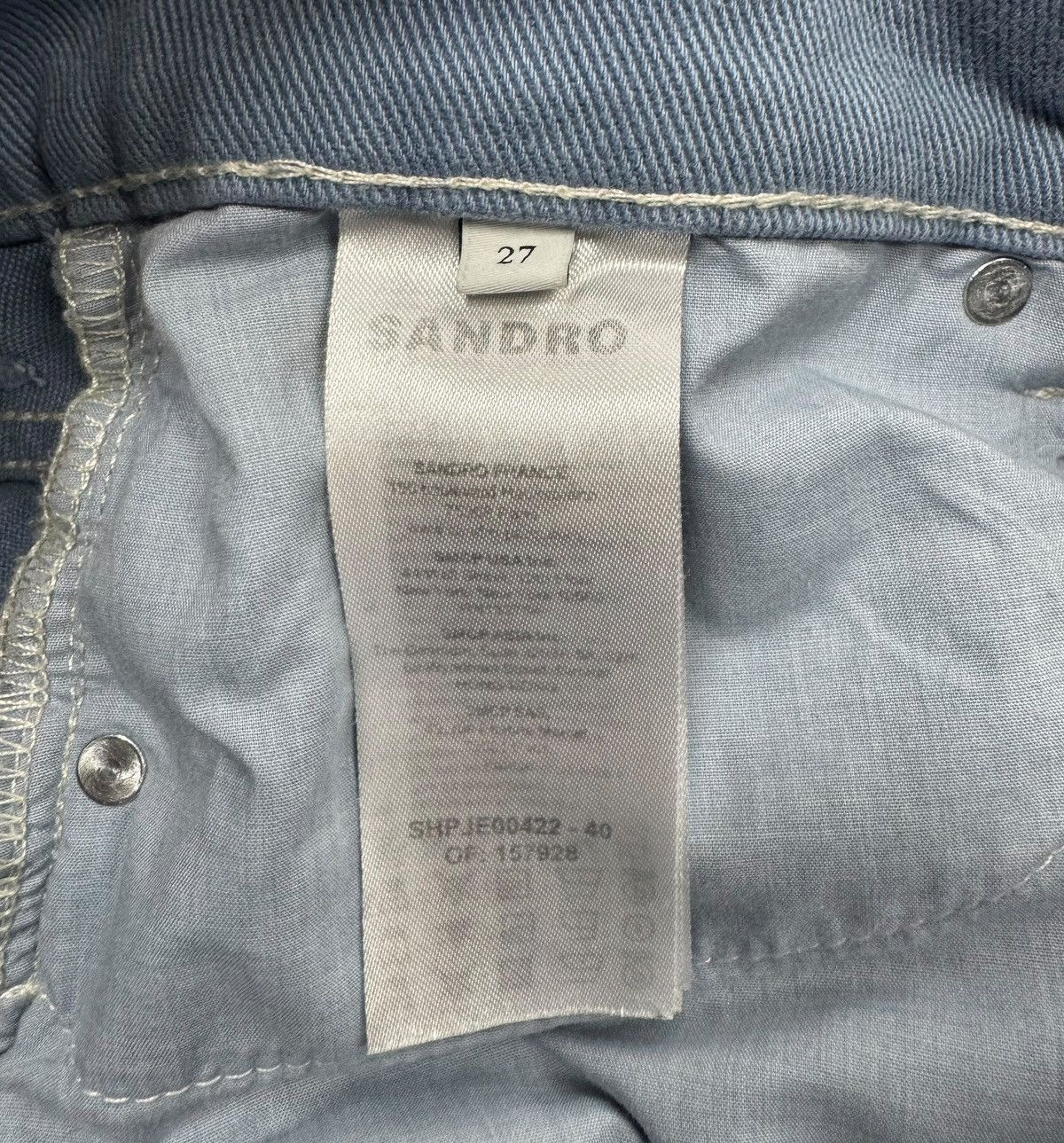 Sandro Sandro Paris Straight Jeans Womens size 27 Size 27" / US 4 / IT 40 - 11 Thumbnail
