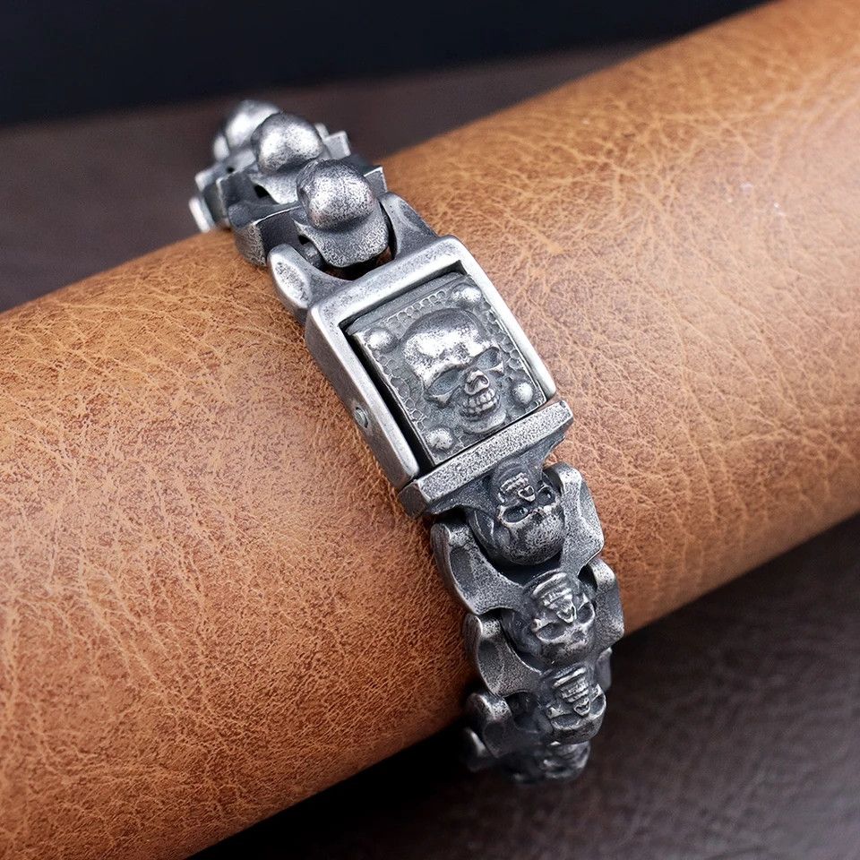 Other Trendy Domineering Skull Bracelet Size ONE SIZE - 3 Thumbnail
