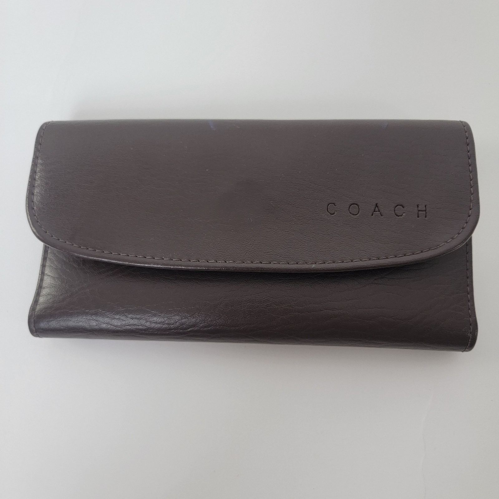 Coach Coach Trifold Chocolate Brown Leather Wallet Size ONE SIZE - 2 Thumbnail