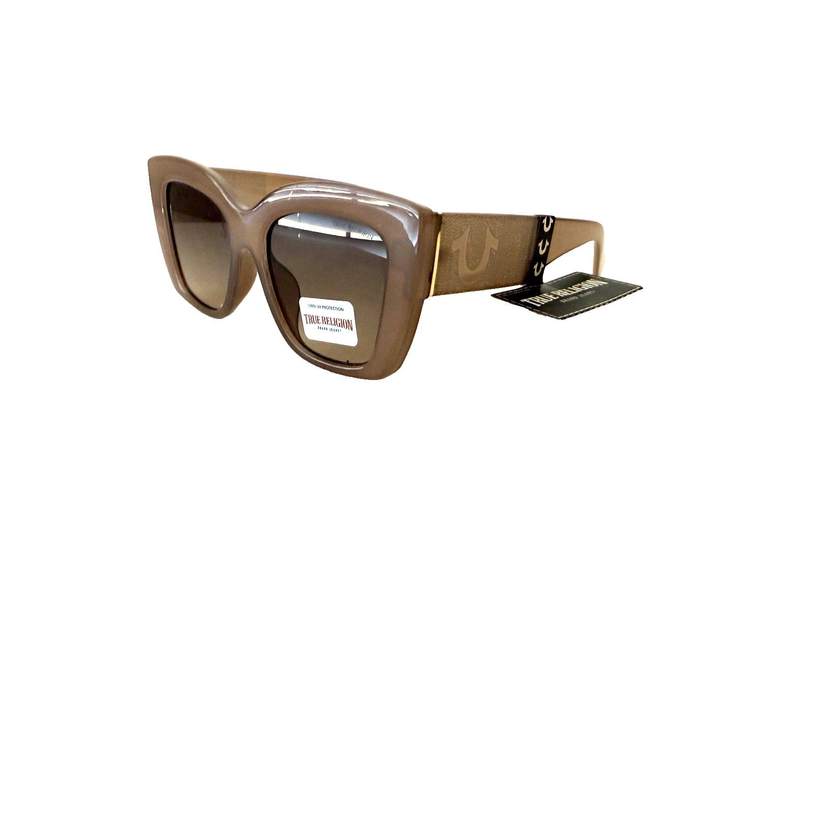 True Religion True Religion Sunglasses Womens Brown Oversized Cat Eye NWT Size ONE SIZE - 1 Thumbnail