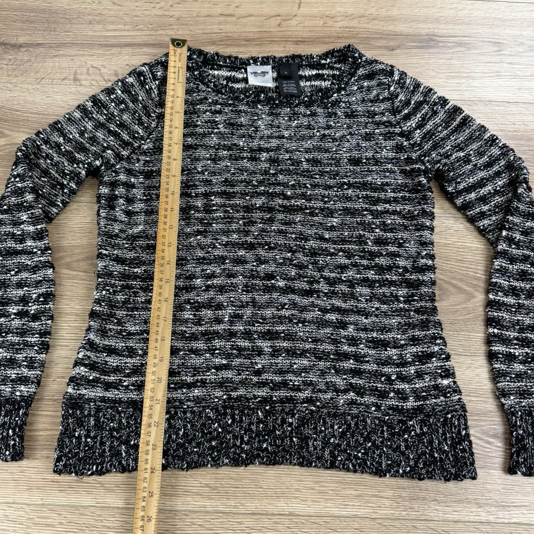 Harley Davidson HARLEY-DAVIDSON Women's Pullover Sweater Luxe Sequins L Multicolor 96312-15VW Size L / US 10 / IT 46 - 3 Thumbnail