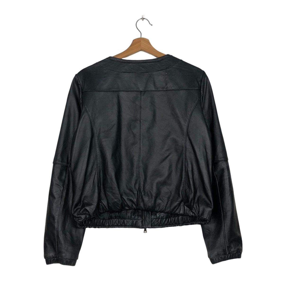 Japanese Brand 📌Vintage Cropped Leather Biker Jacket Indivi Japan Size US M / EU 48-50 / 2 - 9 Thumbnail