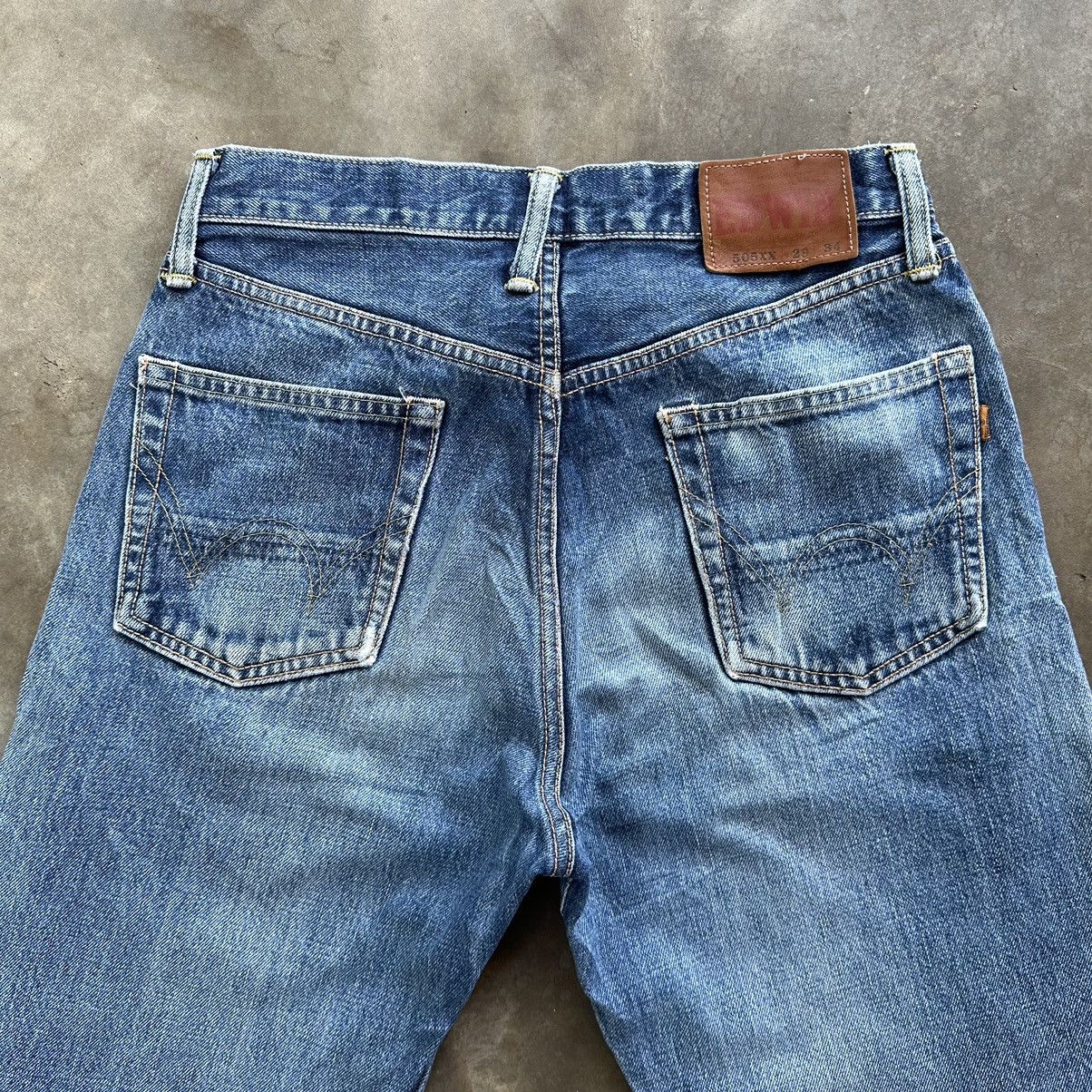 Japanese Brand Vintage Edwin 505x Redline Distressed Faded Denim Jean Pant Size US 28 / EU 44 - 11 Thumbnail