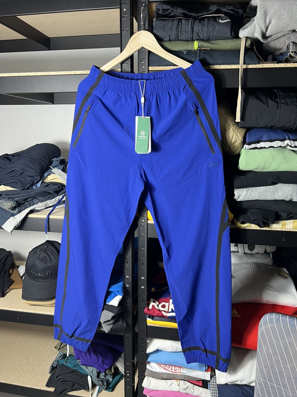 Lacoste 💙 NWT Lacoste Sport Track Pants Blue Regular Fit Size Xs-S Size US 29 - 1 Thumbnail