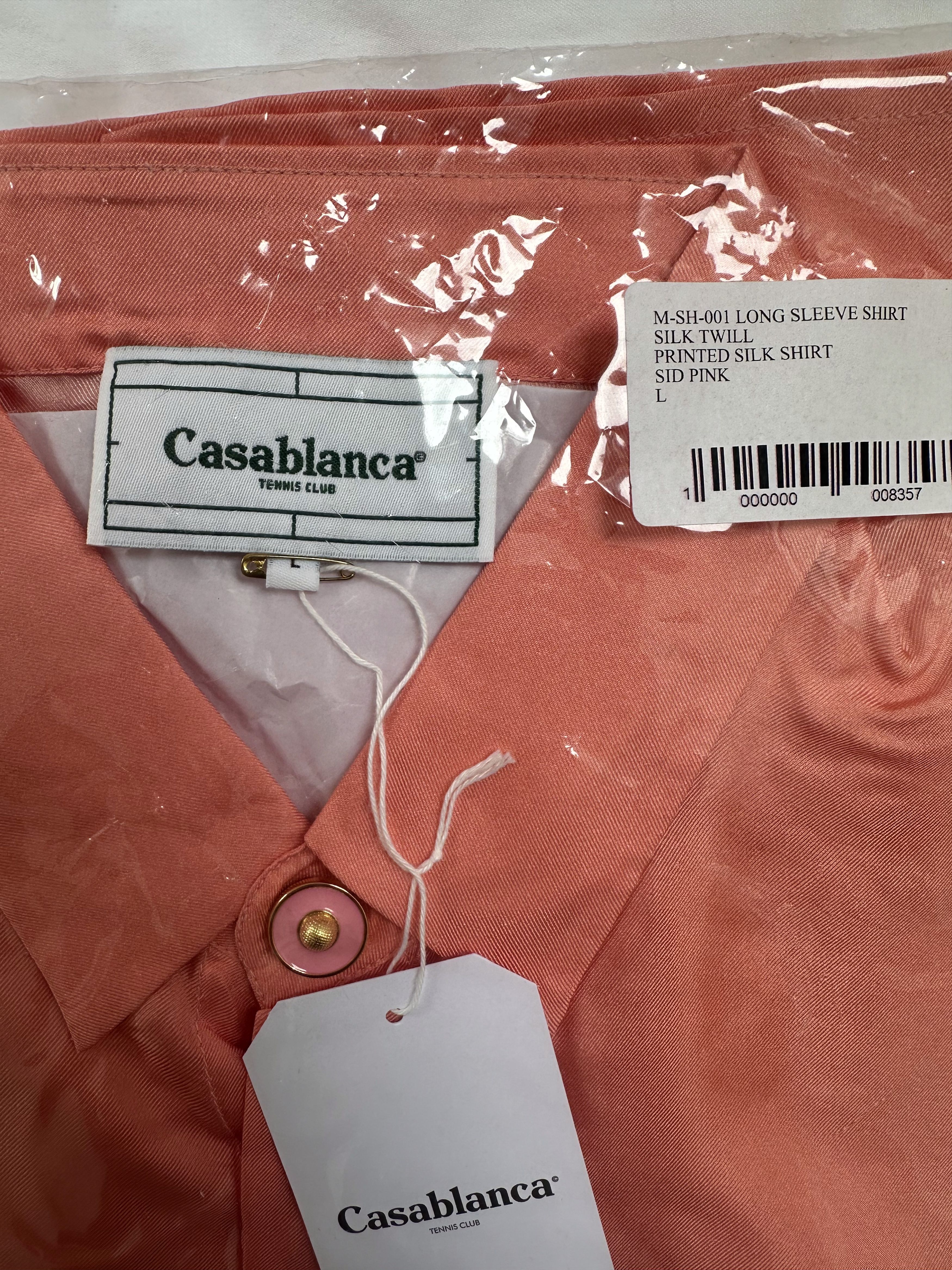 Casablanca Debut Runway (2019 Archive) Sid Silk Shirt Size US L / EU 52-54 / 3 - 7 Thumbnail