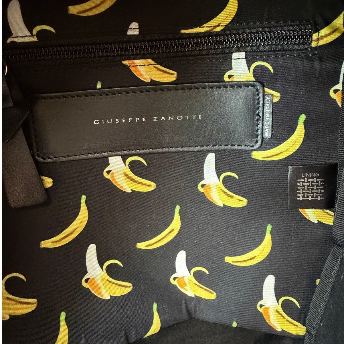 Giuseppe Zanotti Giuseppe Zanotti Banana Print Nylon Backpack Designer Luxury Size ONE SIZE - 7 Thumbnail