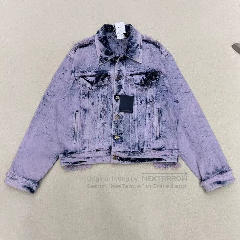 Other Louis Vuitton Purple fringed denim jacket Size US M / EU 48-50 / 2 - 1 Thumbnail