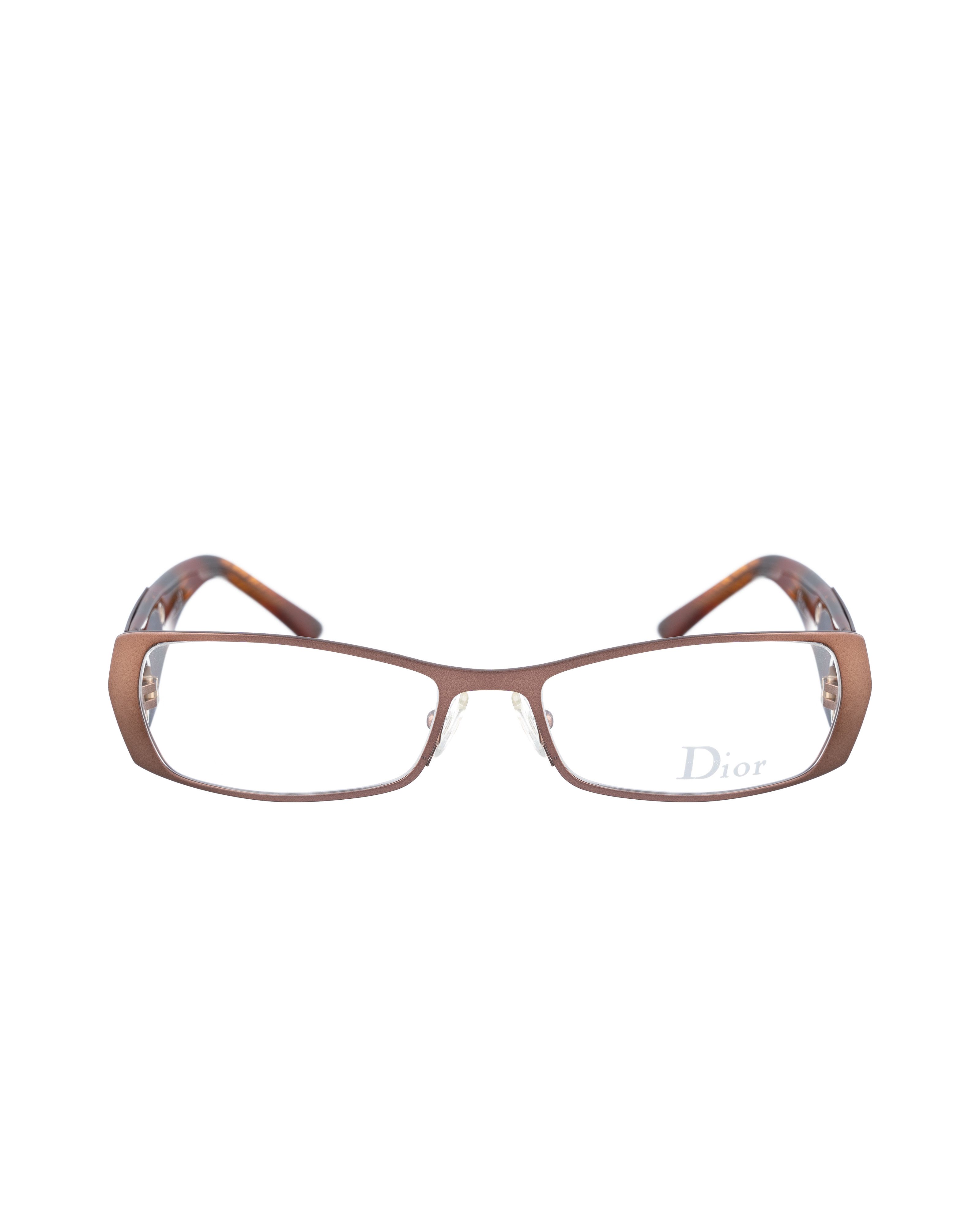 Dior Dior 00s Matte Brown Big Logo Glasses Size ONE SIZE - 3 Thumbnail
