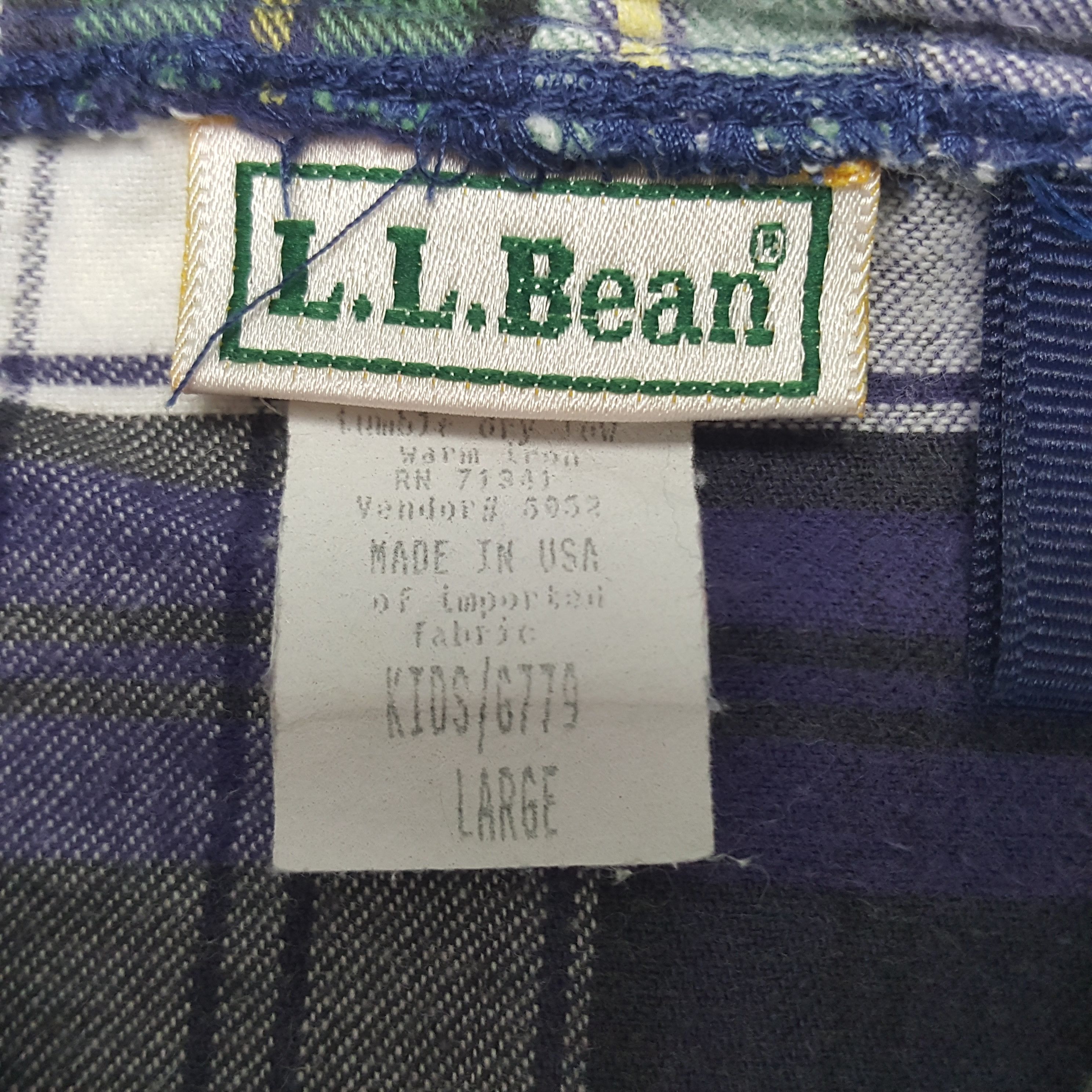 L.L. Bean × Vintage Vintage L.L Bean Long Sleeve Tshirt Hoodie Size US L / EU 52-54 / 3 - 6 Thumbnail