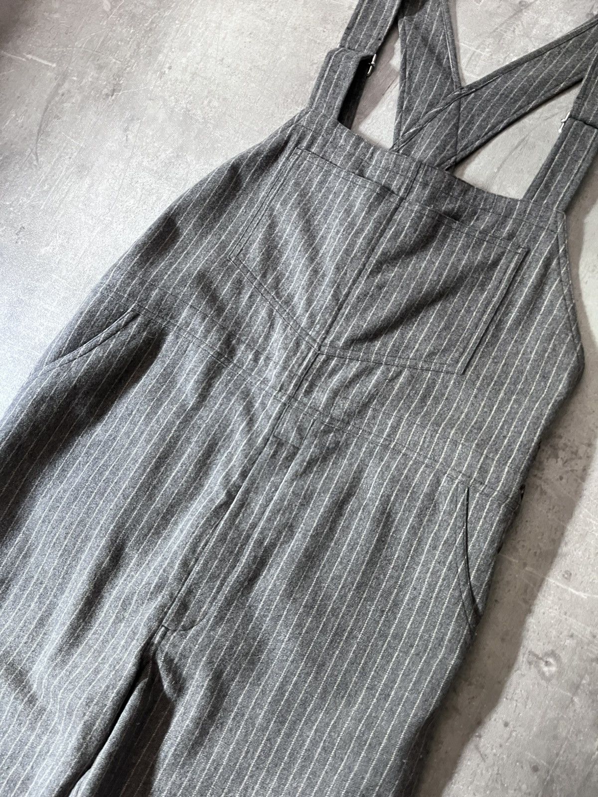 Acne Studios Acne Studios wool overalls grey striped Size US 30 / EU 46 - 3 Thumbnail