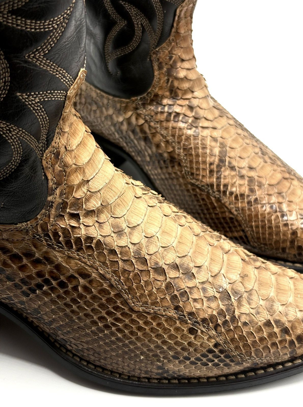 Japanese Brand Acme Exotic Python Western Boots Size US 9.5 / EU 42-43 - 8 Thumbnail