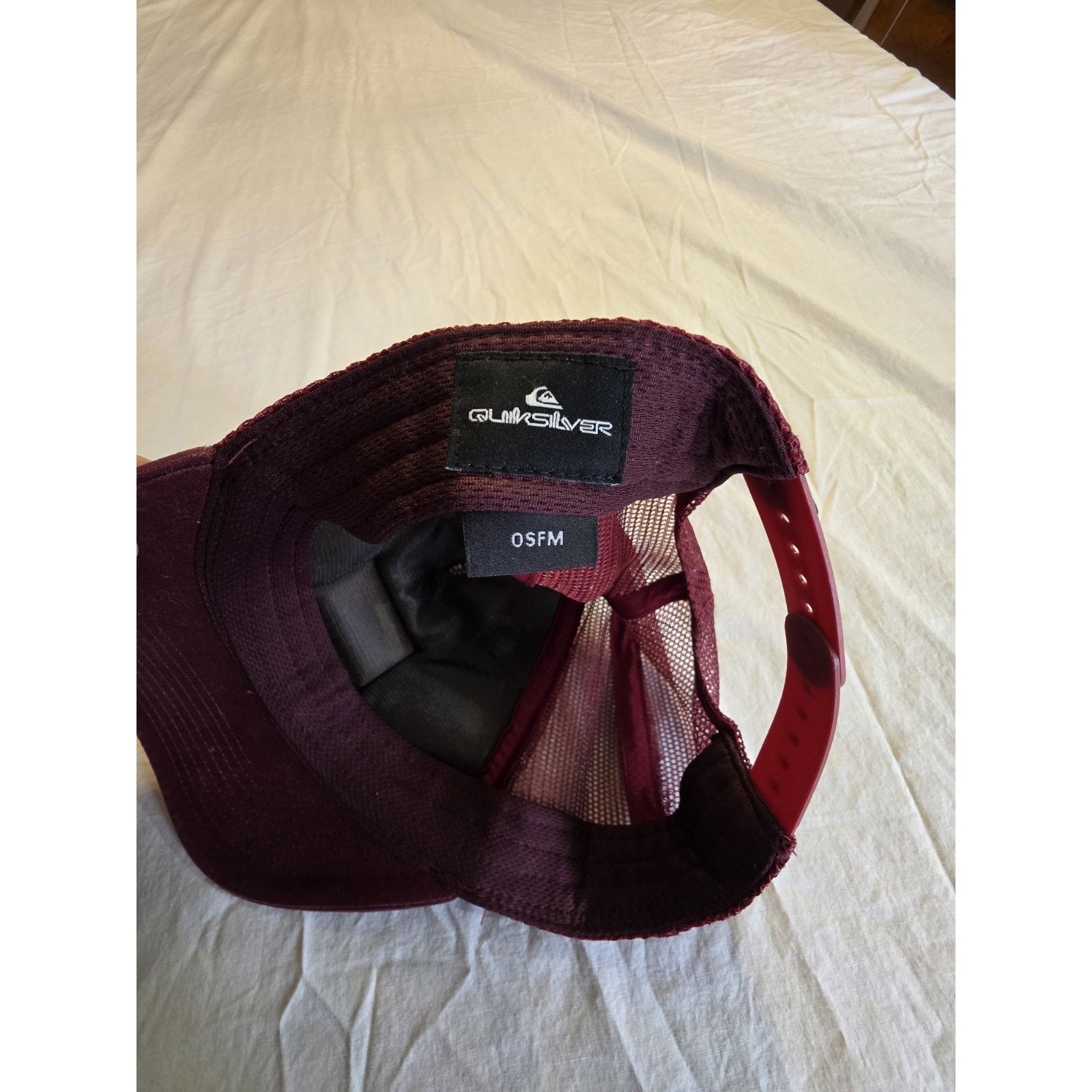 Quiksilver Quicksilver Burgundy One Size Trucker Har with Snap Back Size ONE SIZE - 4 Thumbnail