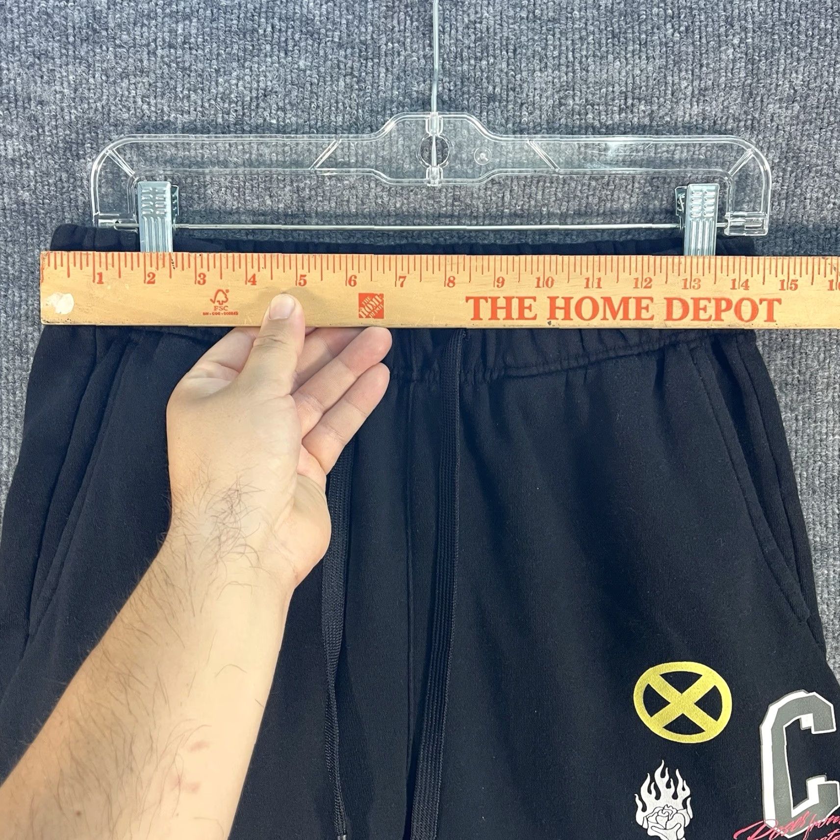 Vintage Civil Regime X Marvel X-Men 97 Sweatpants Mens Small Black Drawstring Rose From Concrete Pants Black Sweatpants Mens XS Rose From Concrete X-Men 97 Size US 29 - 4 Thumbnail
