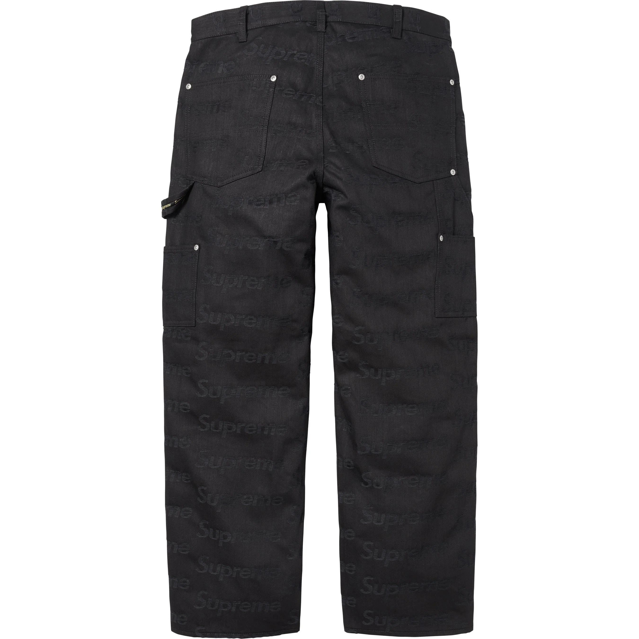 Supreme Jacquard Logos Double Knee Denim Painter Jean Size US 32 / EU 48 - 2 Thumbnail
