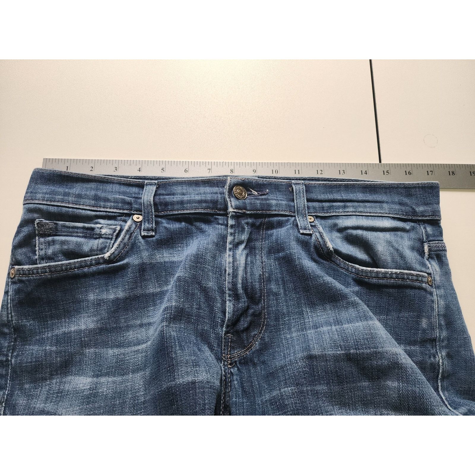 7 For All Mankind 7 for all man kind slimmy straight jeans mens 32 Size US 32 / EU 48 - 9 Thumbnail