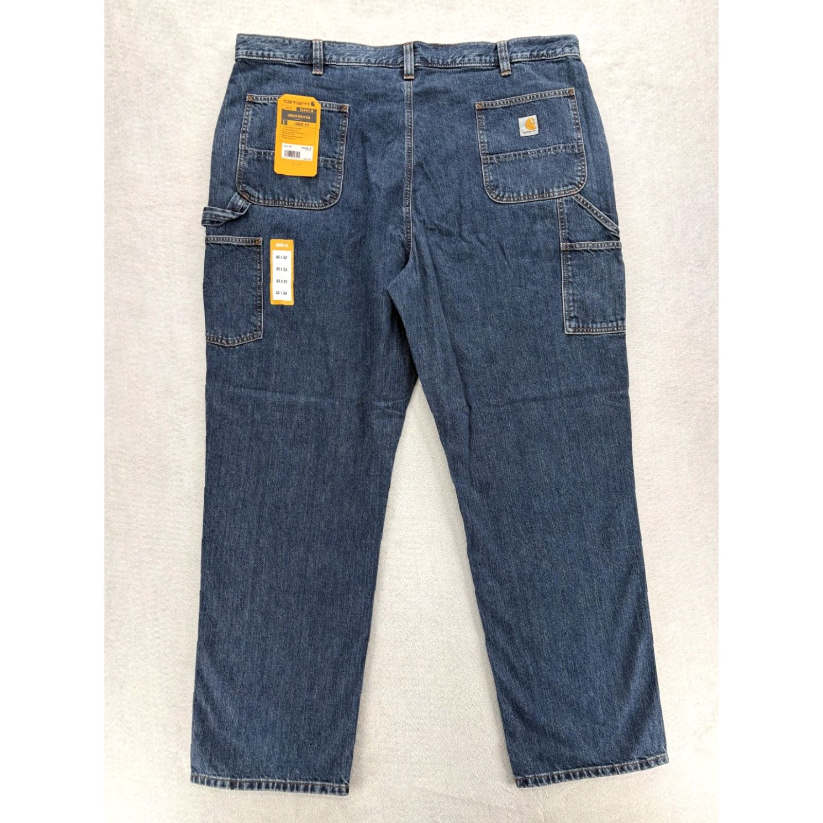 Carhartt VINTAGE Carhartt Utility Jeans Mens 44x34 Blue Medium Wash Loose Fit Denim Workwear NWT Size US 44 / EU 60 - 2 Thumbnail