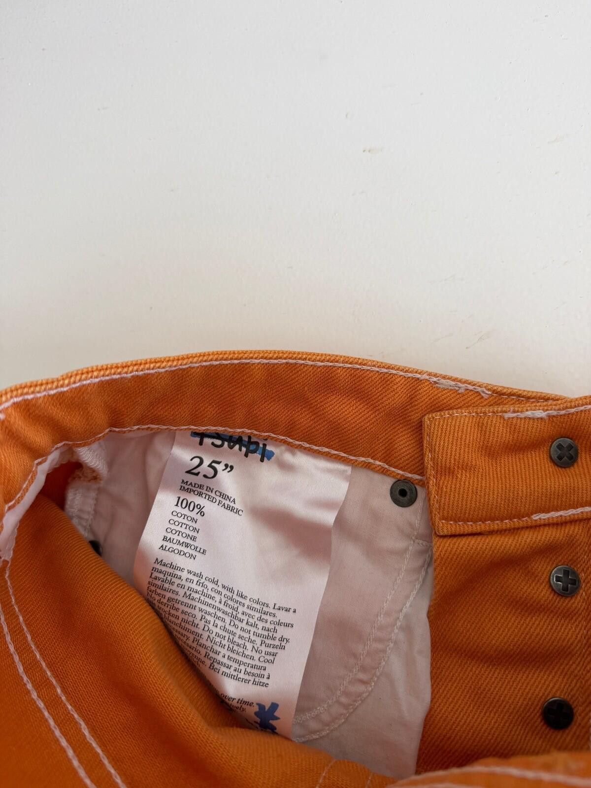Ksubi new ksubi womens denim jeans brooklyn flame orange 25 7 Size 25" / US 0 / IT 36 - 8 Thumbnail