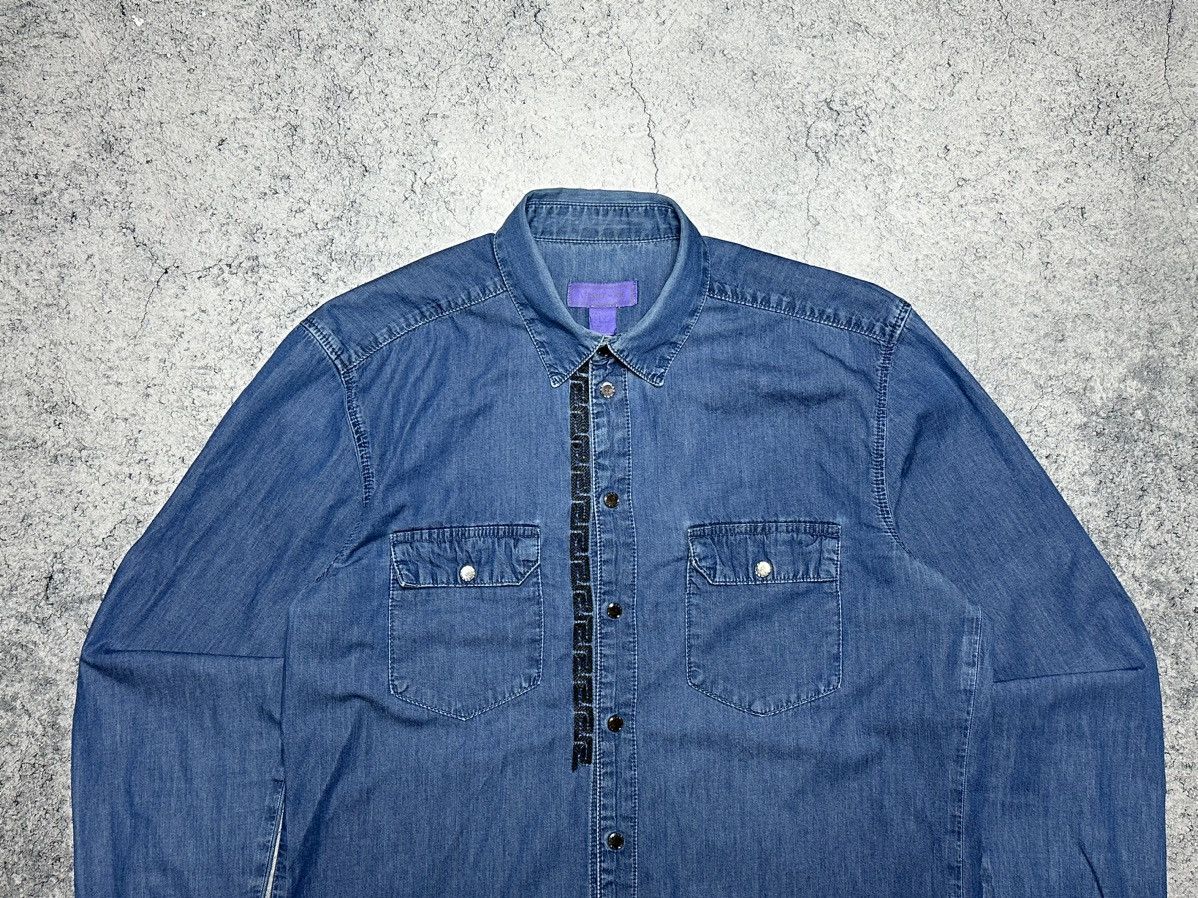 H&M × Versace Versace x H&M Denim Jeans Long Sleeve Shirt Size US L / EU 52-54 / 3 - 2 Thumbnail