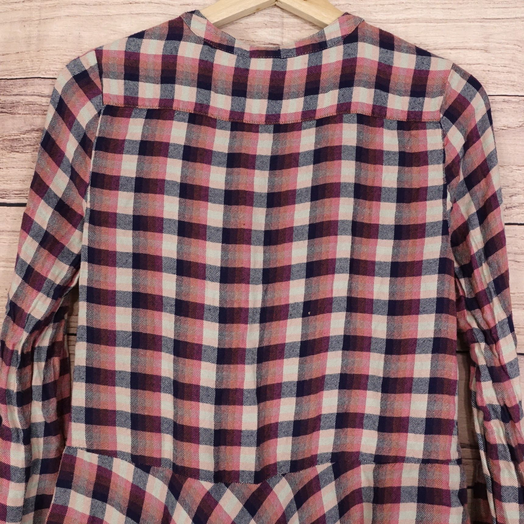 Lucky Brand Vintage Lucky Brand Plaid Henley Flannel Shirt Women's XS Casual Long Sleeve Size XS / US 0-2 / IT 36-38 - 5 Thumbnail