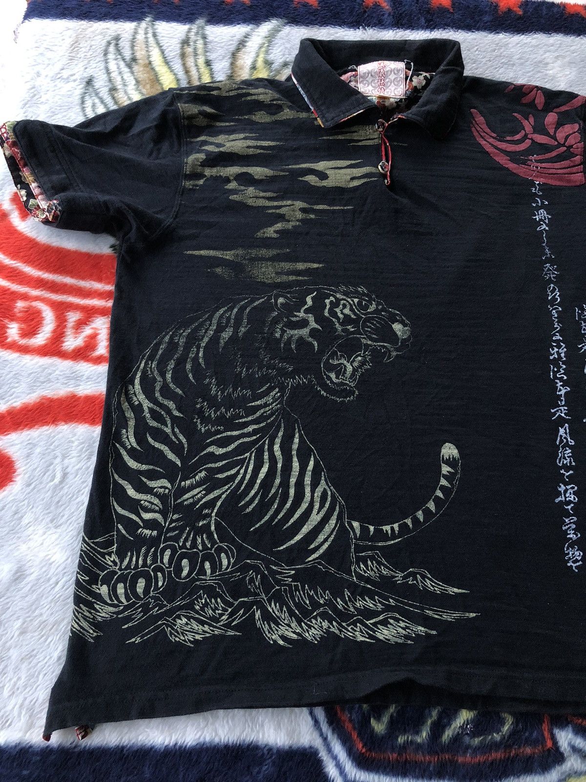 Bullet Noise Vintage Sukajan Tiger Collar Shirt Tee Size US M / EU 48-50 / 2 - 9 Thumbnail