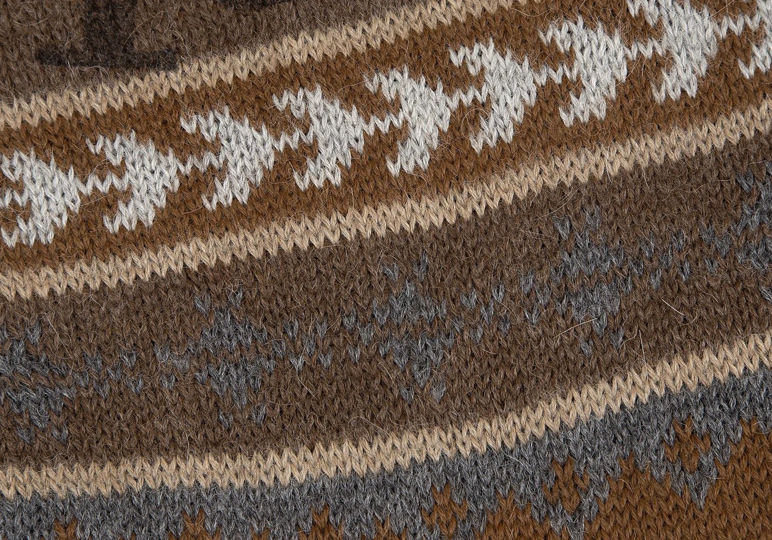 Comme des Garcons Homme Plus Sleep Number Print Wool Knit Sweater in Brown Size M Size US M / EU 48-50 / 2 - 5 Thumbnail