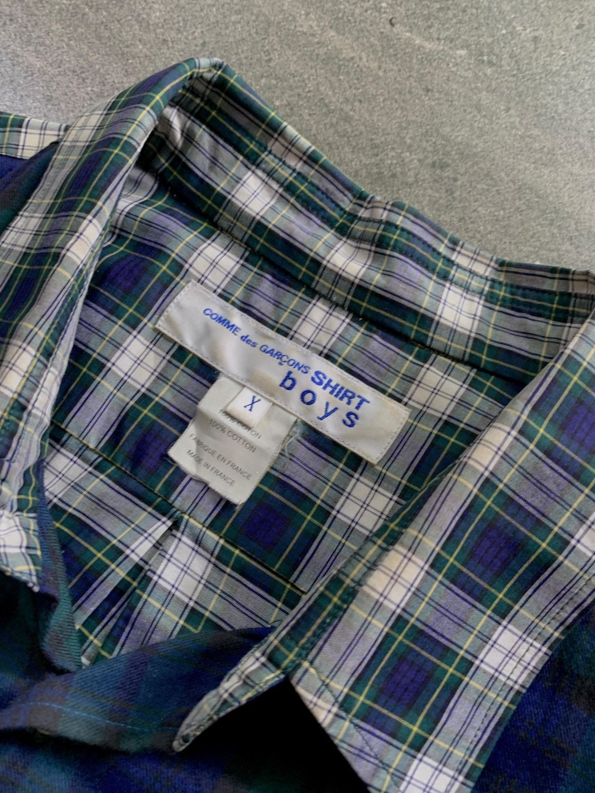 Comme des Garcons SHIRT FREE IMPORT TAX boys Multi Color Plaid Shirt Size US M / EU 48-50 / 2 - 6 Thumbnail