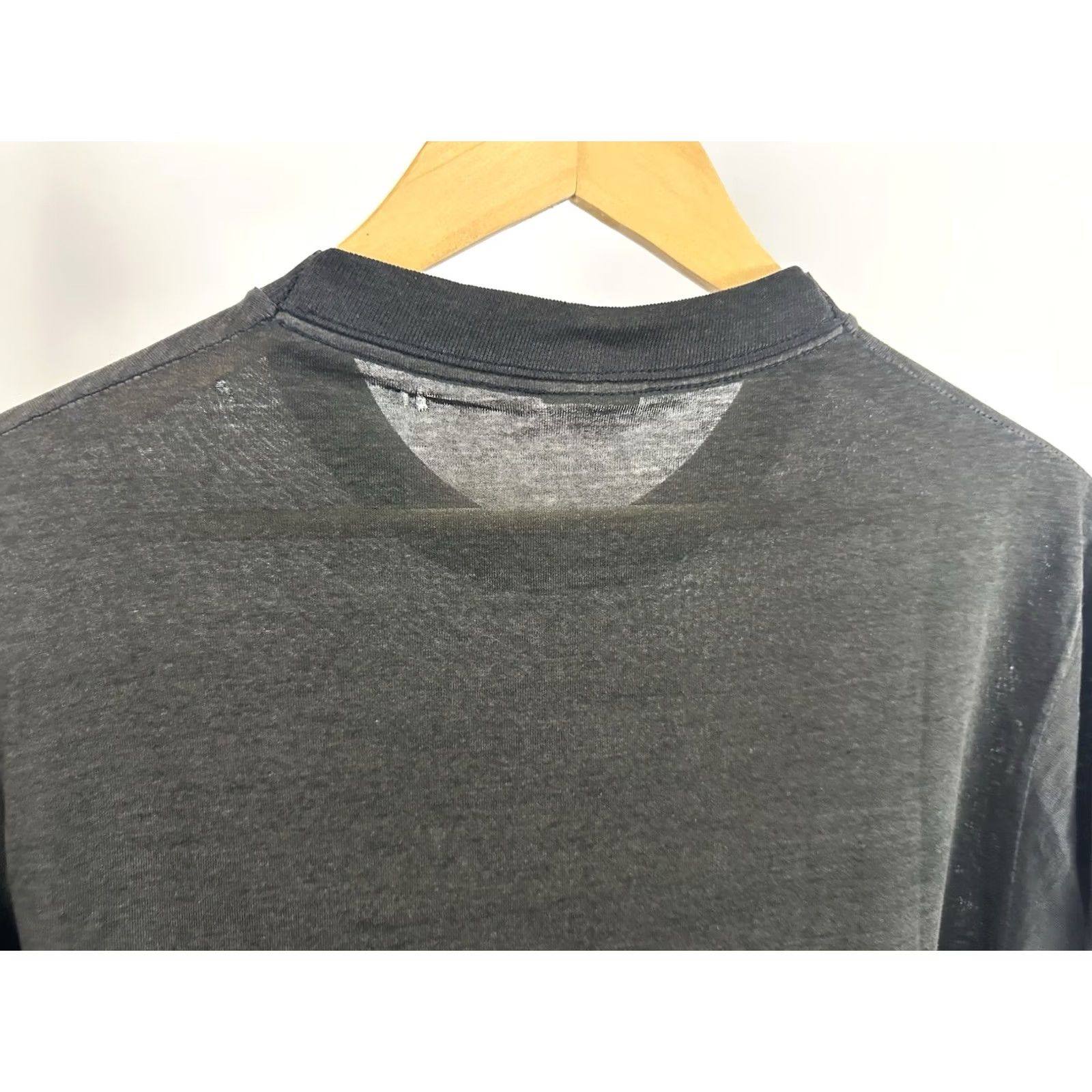 Vintage VTG 80s Miller Beer Draft Super Paper Thin Burnout Worn Alcohol T-Shirt L Mens Black Shirt Distressed 90s Grunge Theme Size US L / EU 52-54 / 3 - 5 Thumbnail