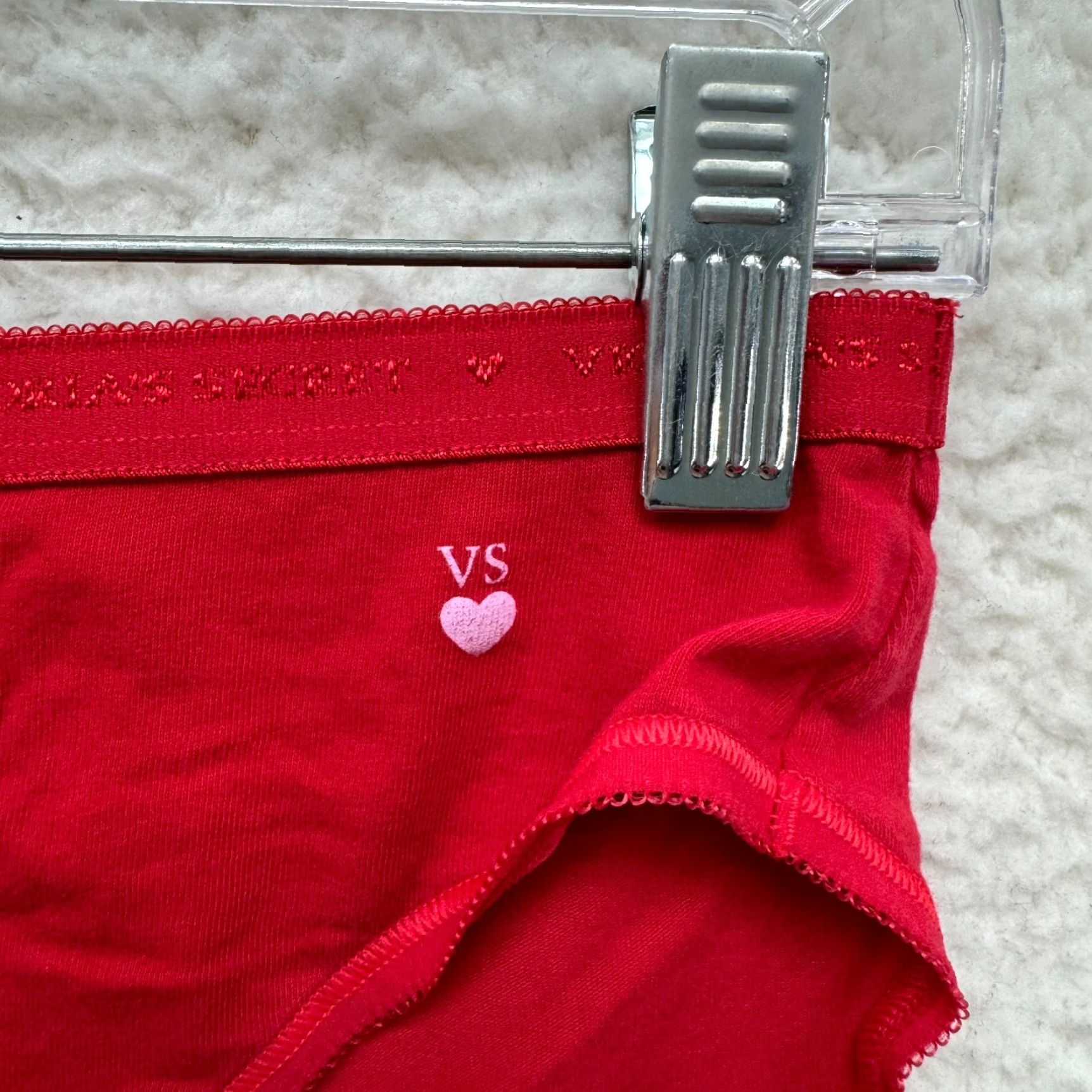 Victoria's Secret Victoria's Secret Panty L Womens Red Cotton Underwear Sexy L Red Cotton Size 36" / US 14 / IT 50 - 3 Thumbnail