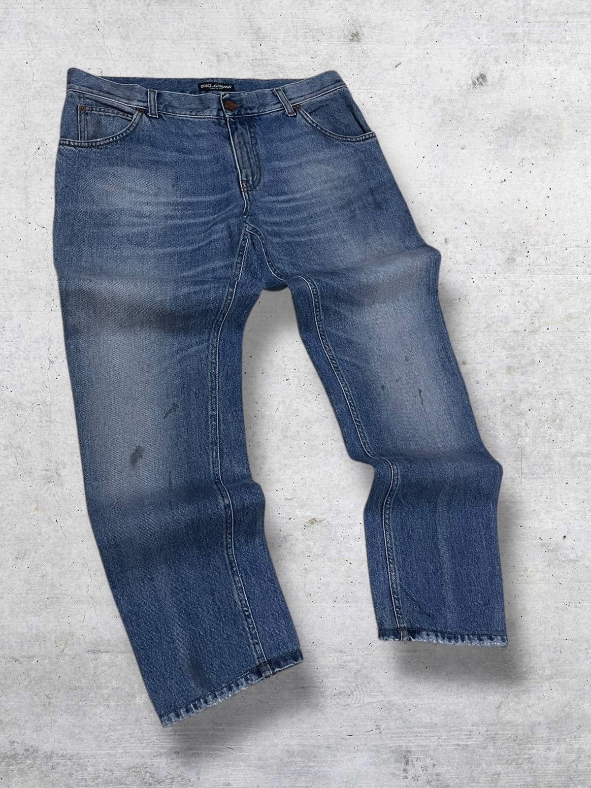 Dolce & Gabbana VINTAGE DOLCE & GABBANA ORIGINAL DISTRESSED BLUEWASH DENIM Size US 34 / EU 50 - 2 Thumbnail