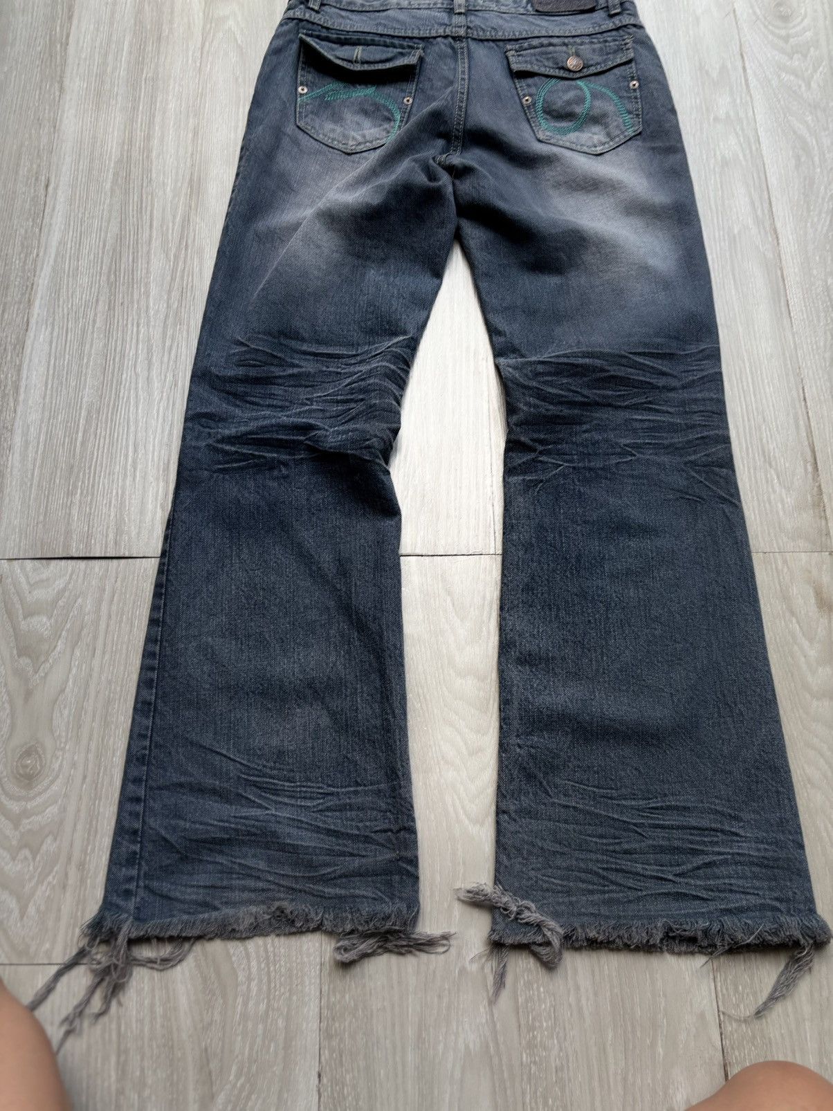 Japanese Brand VERTGARMENTS lace up flare jeans Size US 29 - 4 Thumbnail