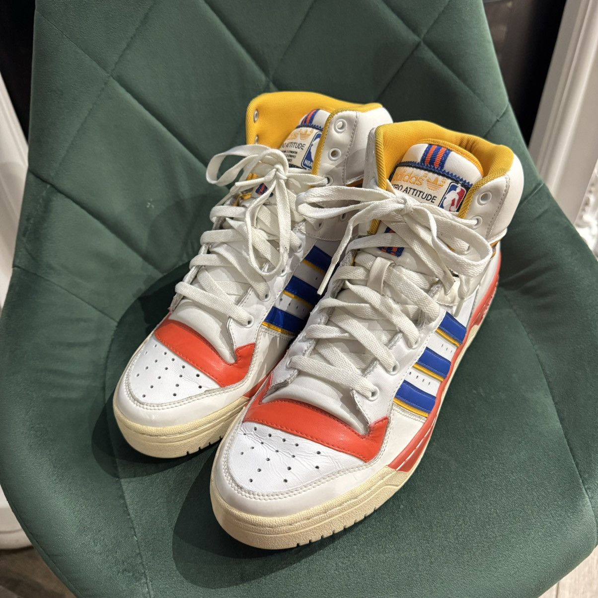 NBA Adidas Metro Attitude x NBA High Mashup Sneakers Size US 11 / EU 44 - 3 Thumbnail
