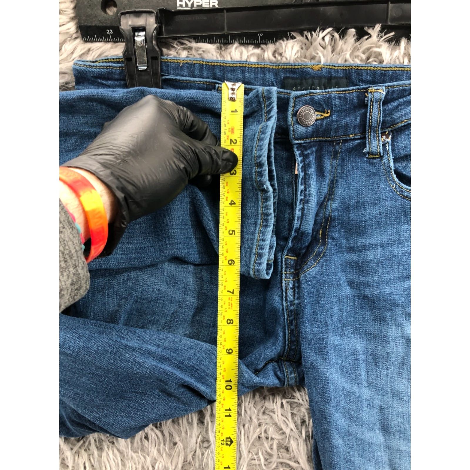 Vintage Aéropostale Jeans Slim Straight 30x30 Womens Medium Wash Blue Modern American Classic Logo 5-Pocket Size 30" / US 8 / IT 44 - 4 Thumbnail