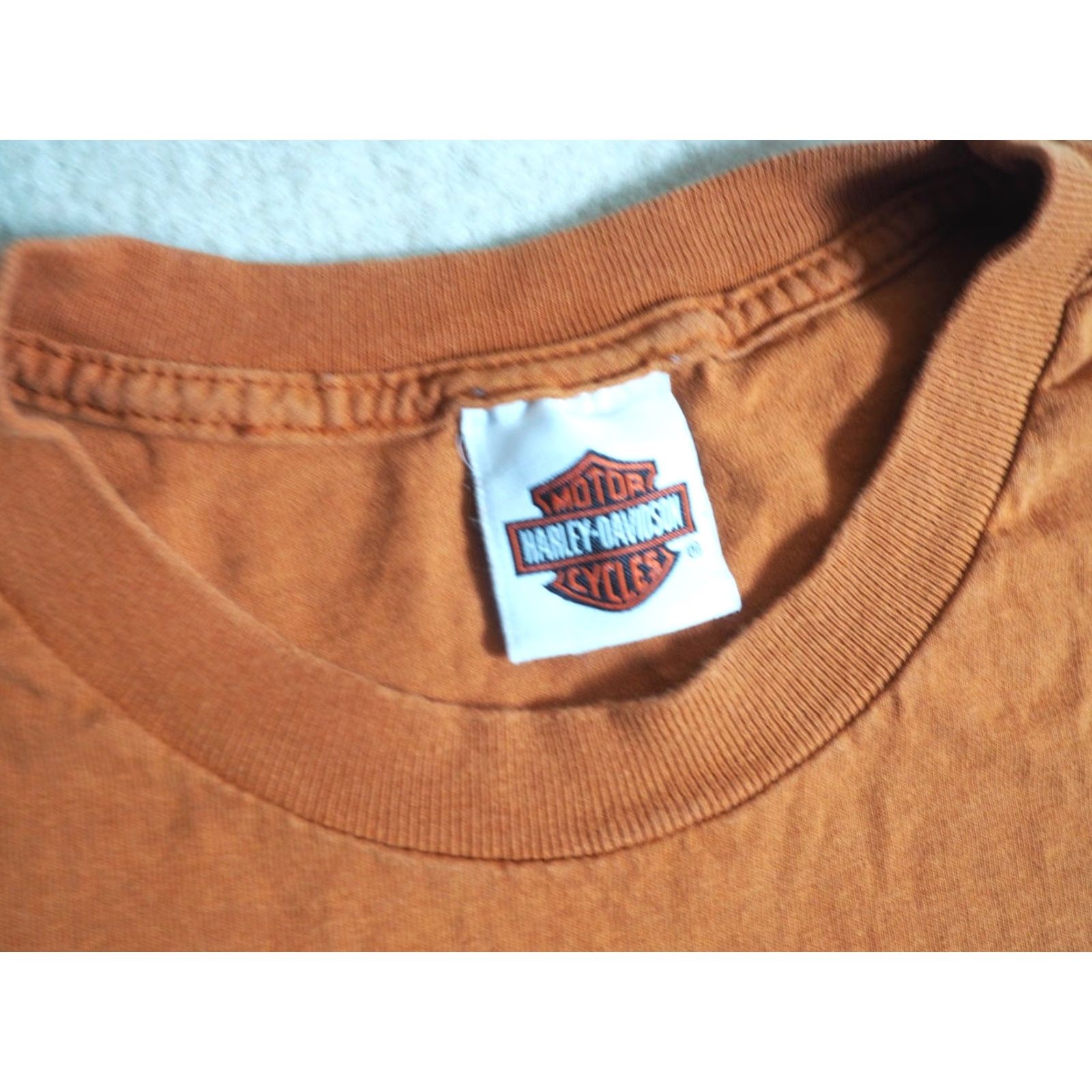 Harley Davidson VINTAGE Harley-Davidson T-Shirt Shirt Mens XL Orange Tee Biker Graphic Print 2007 Sturgis Rally T-Shirt Size US XL / EU 56 / 4 - 5 Thumbnail