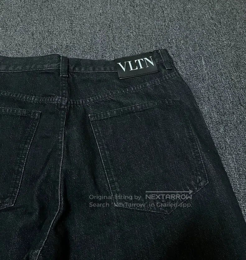 Valentino Valentin Black Gray Denim Jeans. Size US 32 / EU 48 - 3 Thumbnail