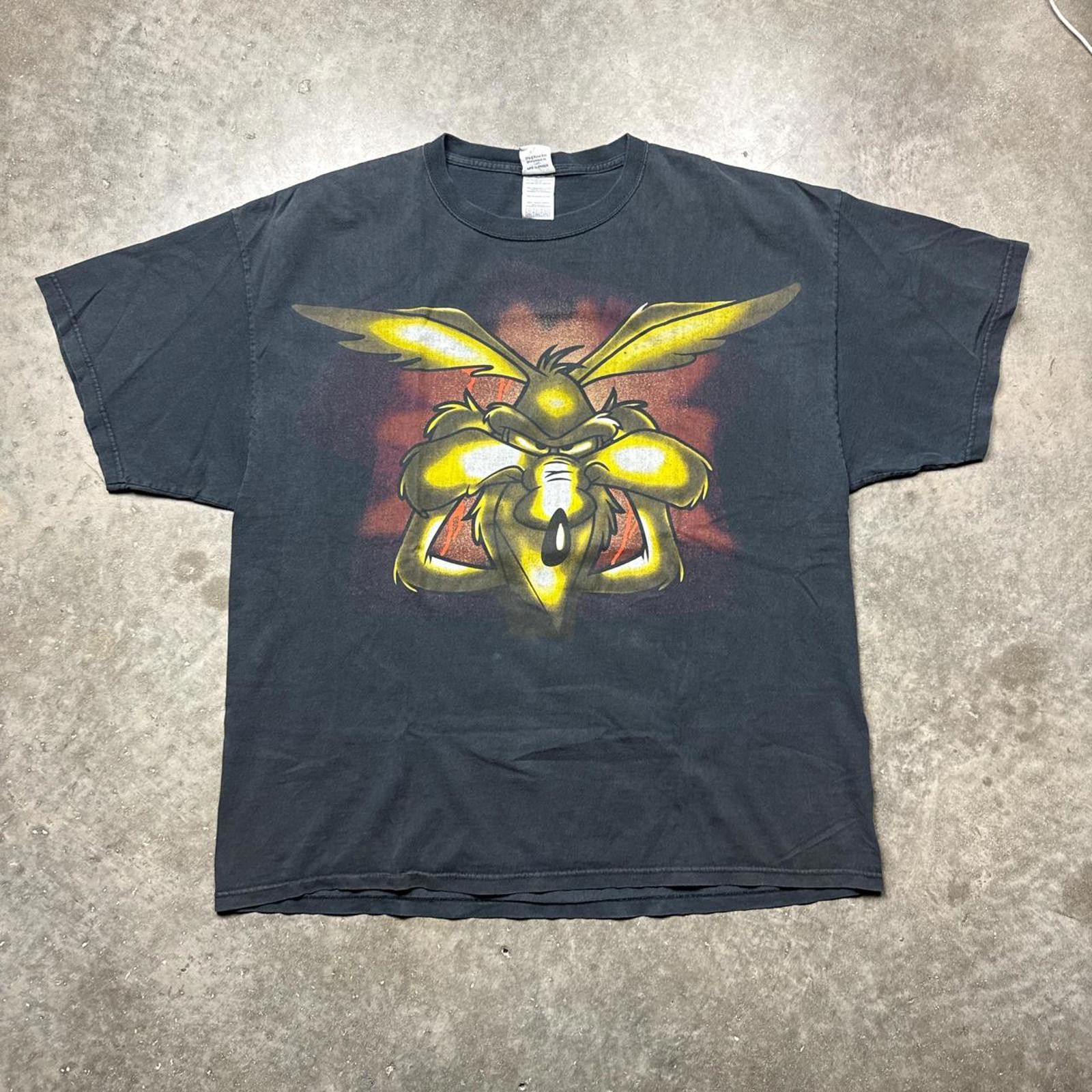 Other Looney Tunes Wile Coyote Big Face Faded Cartoon 90s T-Shirt Size US XXL / EU 58 / 5 - 1 Thumbnail