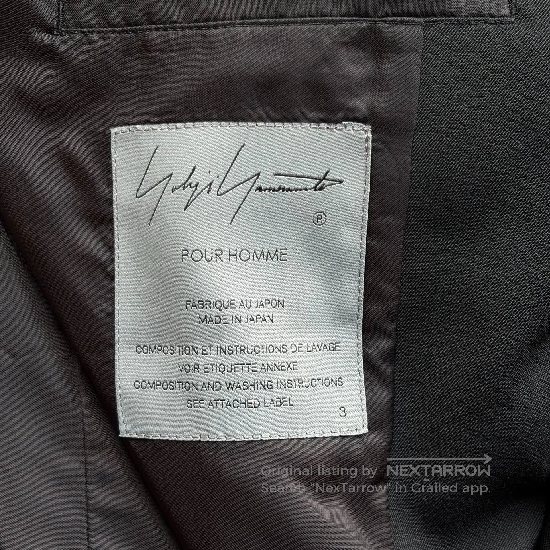 Yohji Yamamoto yohji yamamoto oversized double. Size US M / EU 48-50 / 2 - 7 Thumbnail