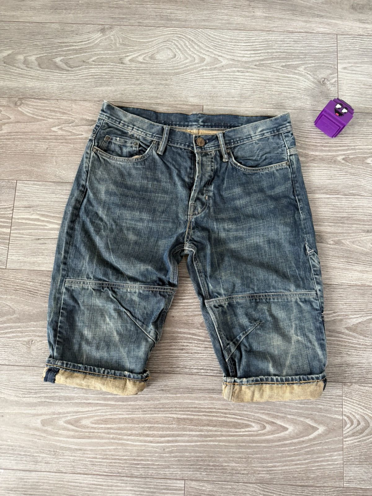 Allsaints Allsaints Spitalfields Japan Denim Opium Swag Y2K Shorts Size US 31 - 1 Thumbnail