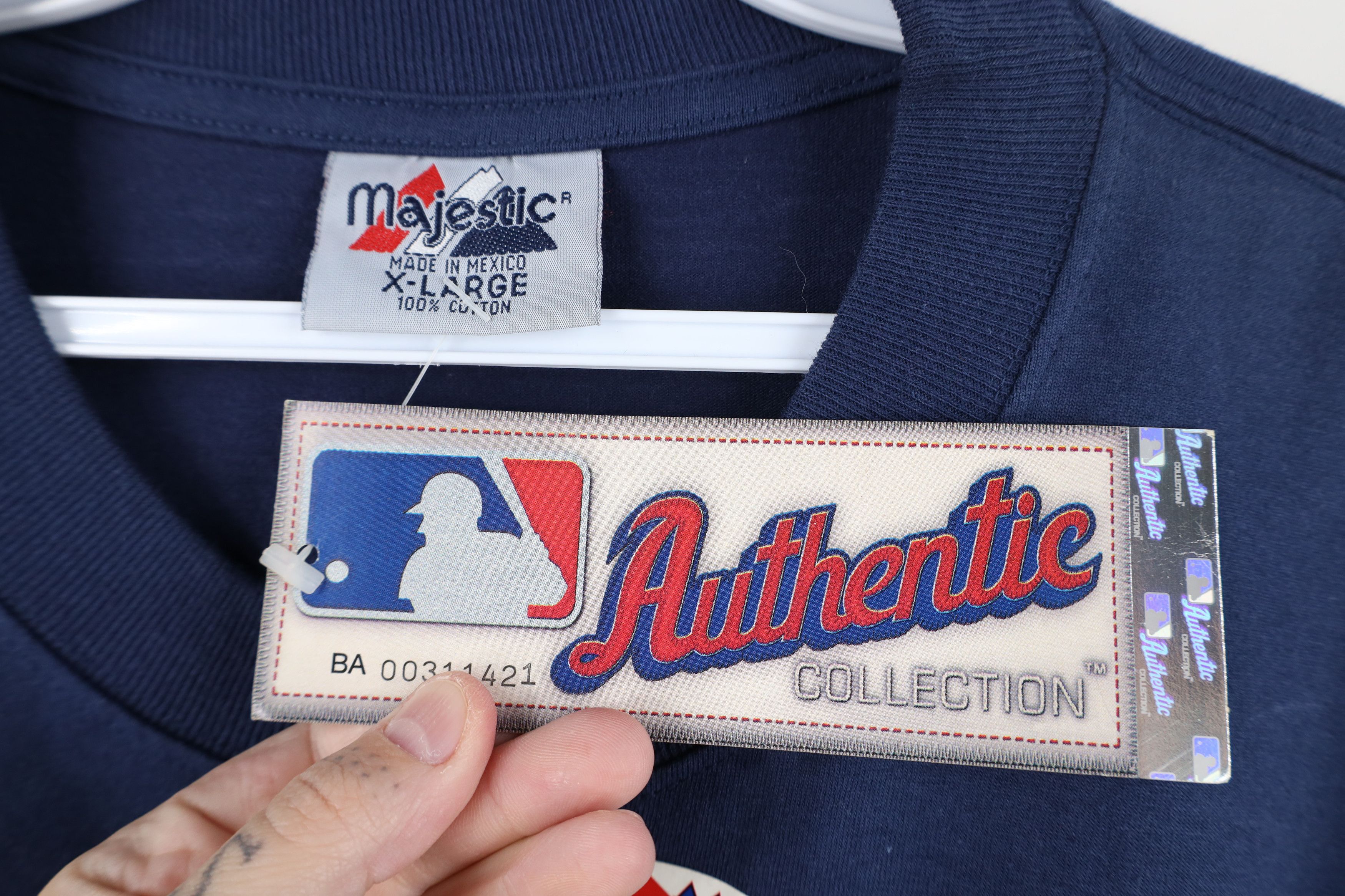 Majestic × Vintage Deadstock Vtg Y2K 2001 Majestic Tigers Baseball T-Shirt Size US XL / EU 56 / 4 - 9 Thumbnail