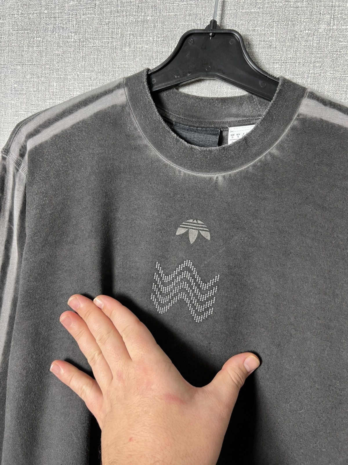 Adidas × Alexander Wang Alexander Wang Adidas Alt Dimension Washed Gray Long Sleeve Size US S / EU 44-46 / 1 - 4 Thumbnail