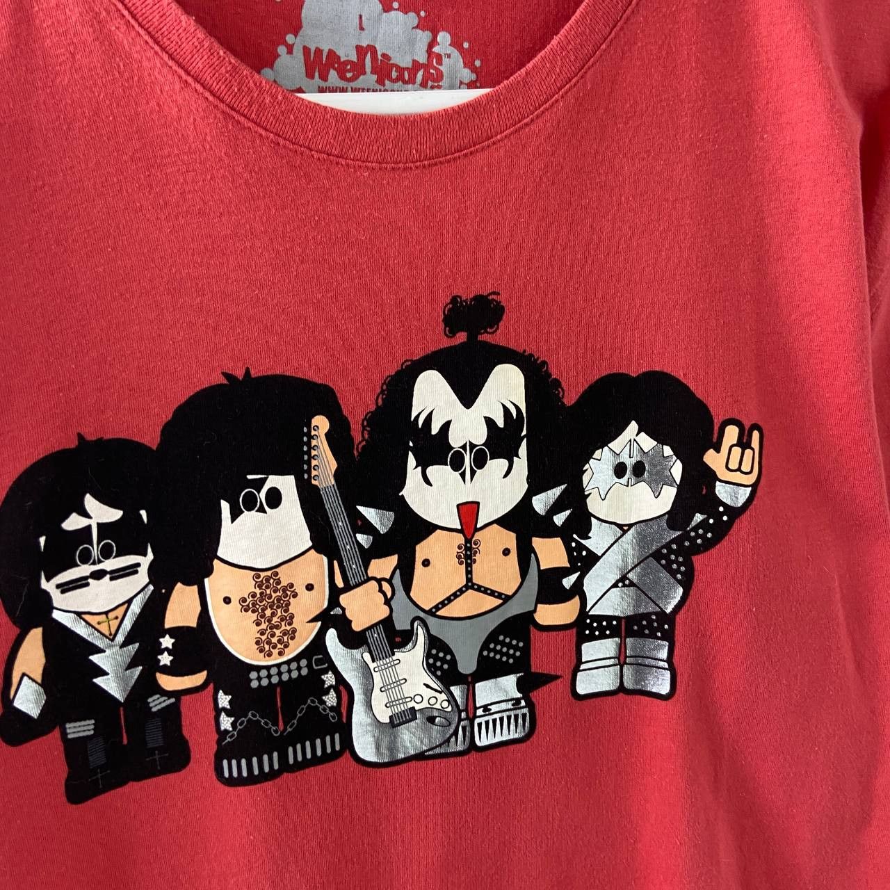 Band Tees Kiss Vintage Cartoon Face Logo Rock Band T-Shirt Size US L / EU 52-54 / 3 - 3 Thumbnail