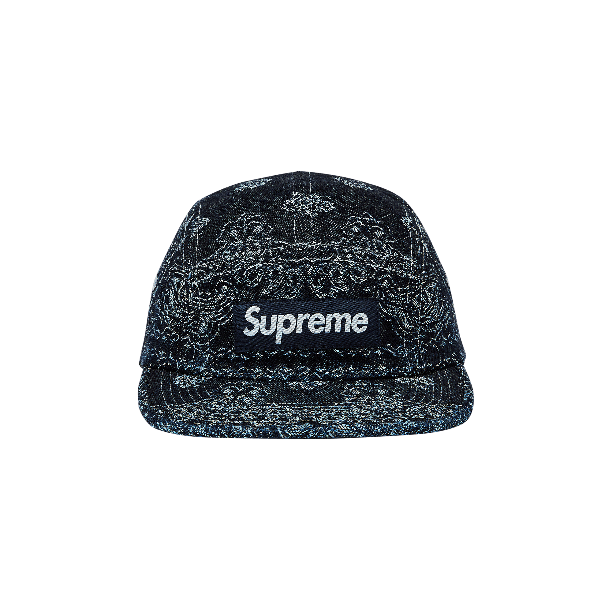 Fat Tip Jacquard Denim Crusher M/L インディゴ Supreme Supreme Fat Tip Jacquard Denim Crusher Blue S/M