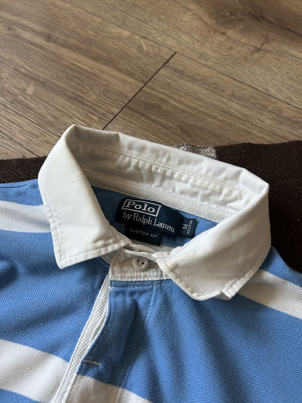 Polo Ralph Lauren × Vintage Vintage Polo Ralph Lauren mens striped polo shirt Size US M / EU 48-50 / 2 - 3 Thumbnail