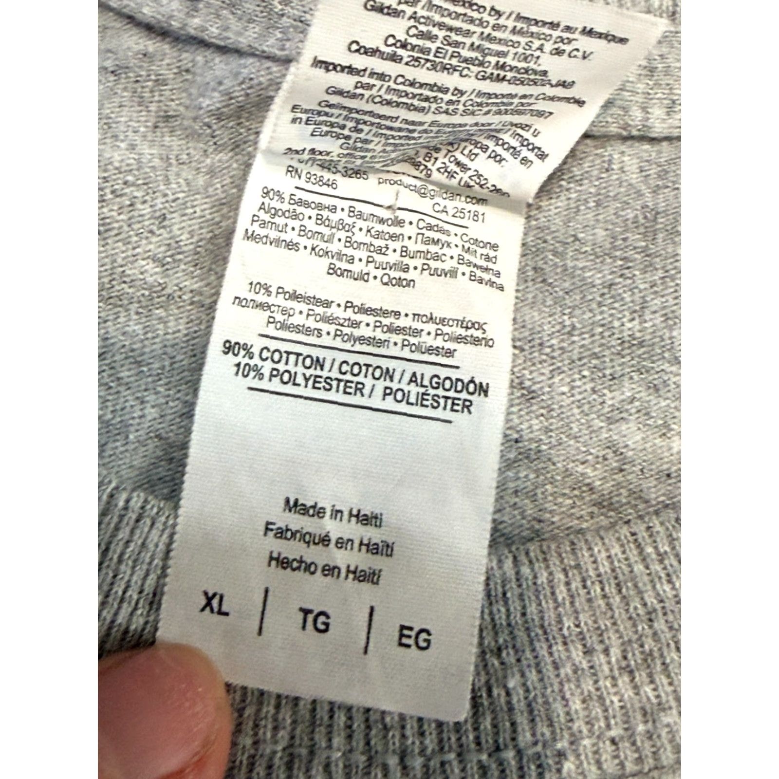 Gildan Gildan Shirt Mens XL Grey Red Blue "Grandpa is my name spoiling is my game" - T-Shirt - Regular - Cotton - Crew Neck - Short Sleeve - Gray - Men Size US XL / EU 56 / 4 - 7 Thumbnail