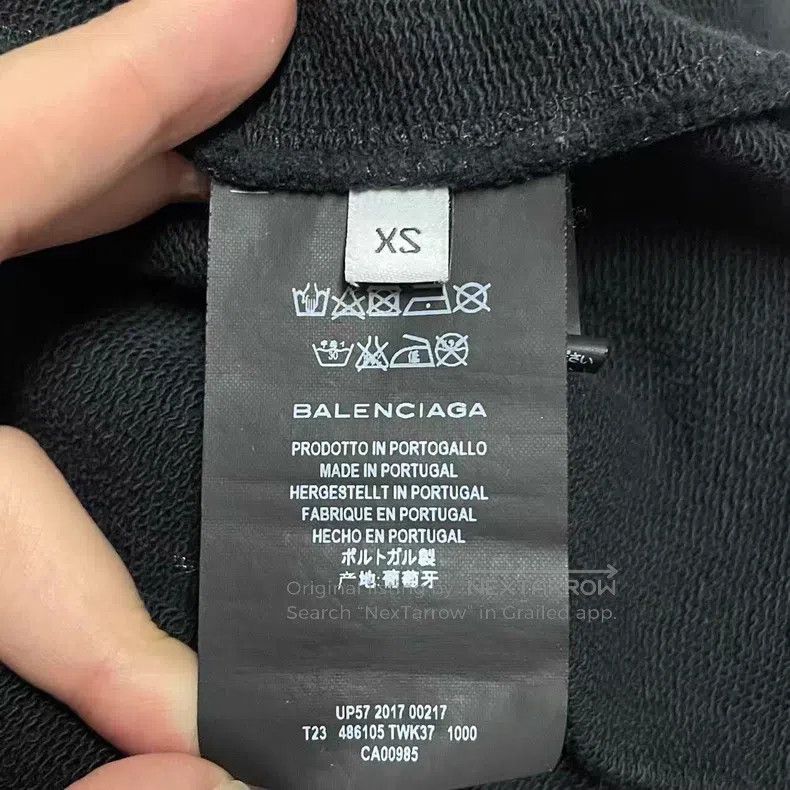 Balenciaga Balenciaga Black Small Letter Hoodie Size US XS / EU 42 / 0 - 4 Thumbnail