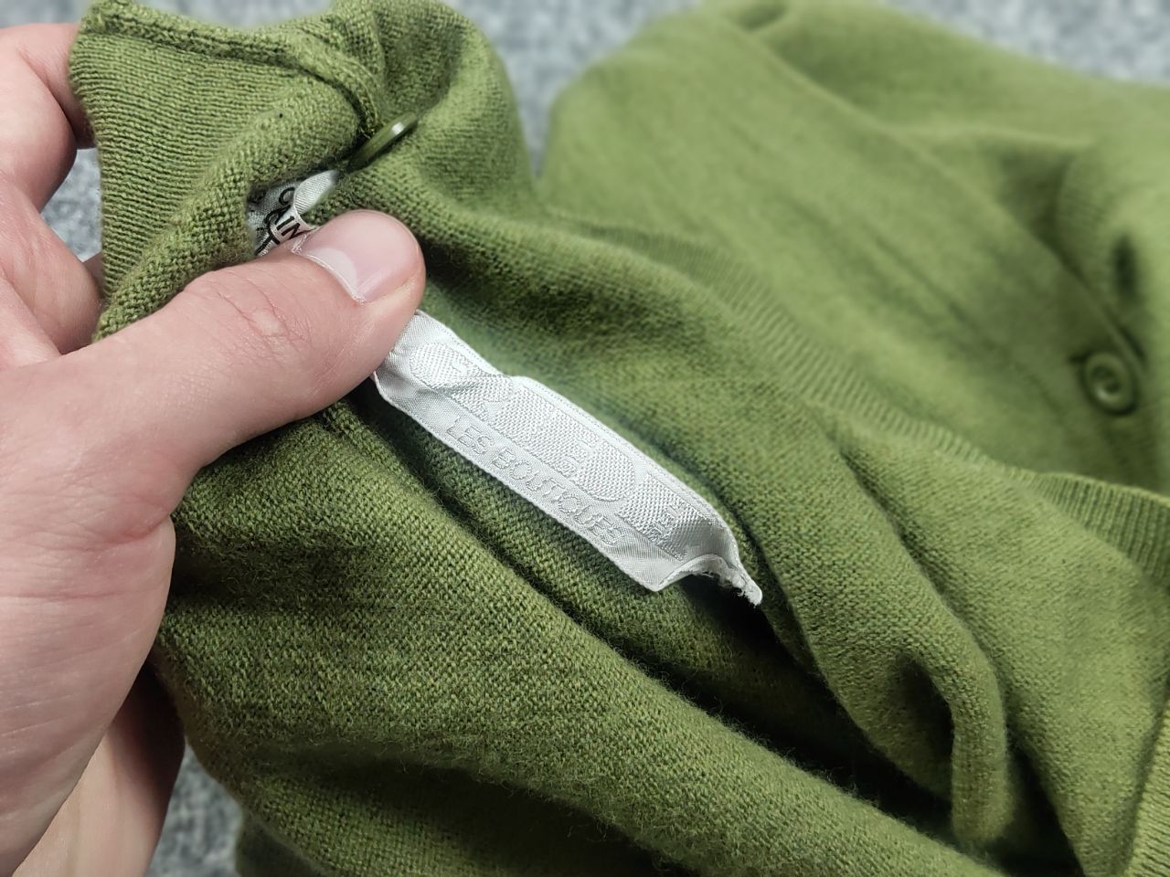 Japanese Brand Vintage 60s Korrigan Green Button Cardigan kurt cobain style Size S / US 4 / IT 40 - 13 Thumbnail