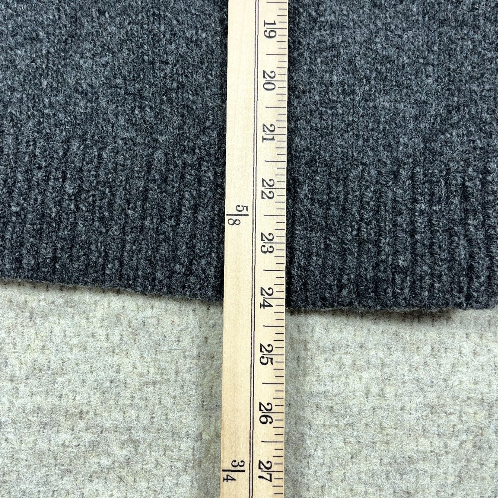 Vintage VINTAGE L.L.Bean Sweater Men Small Gray Wool Heavy Knit Mock Neck Cable-Knit Pullover Fishermen Outdoor Casual Size US S / EU 44-46 / 1 - 6 Thumbnail