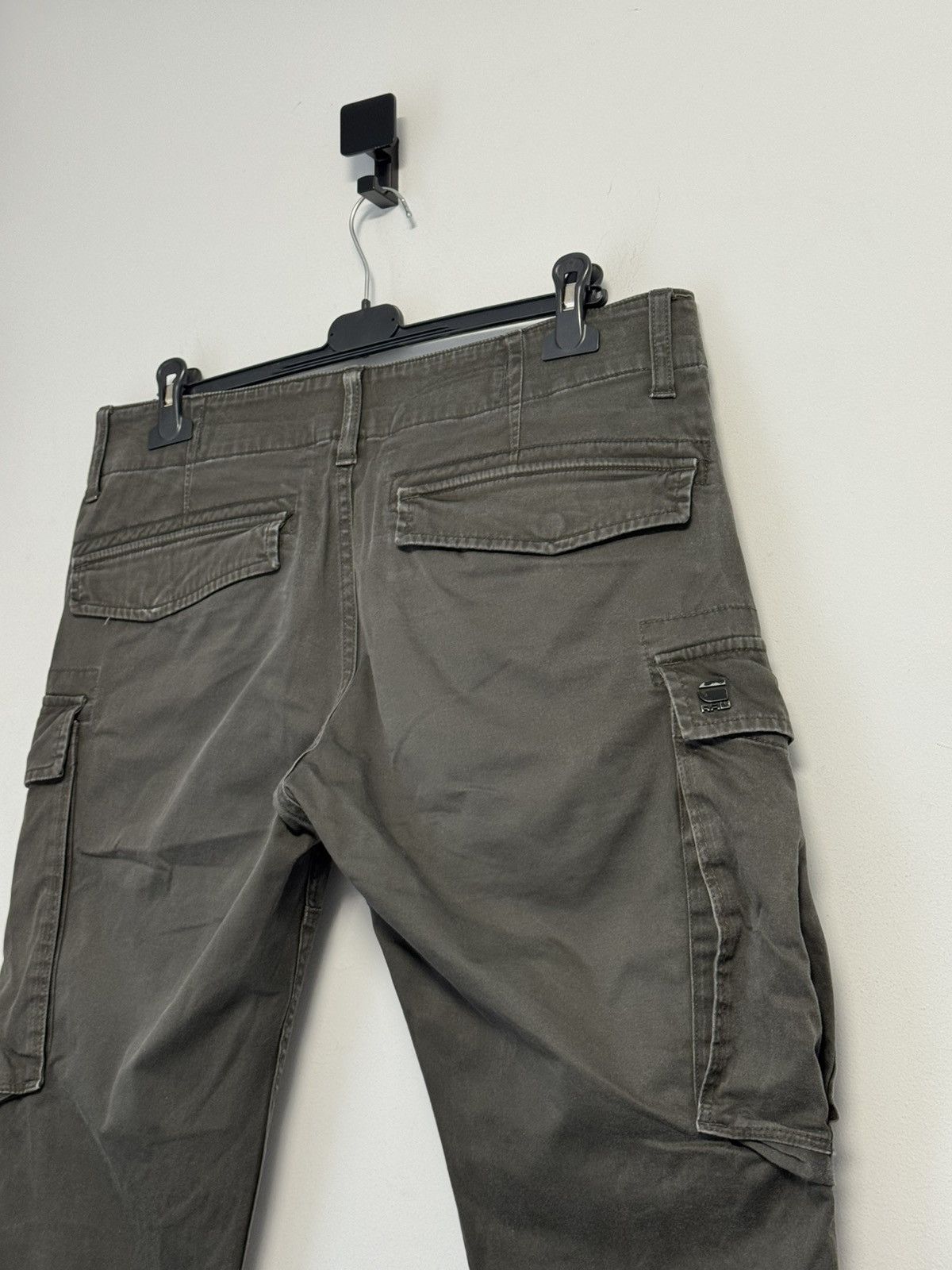 G-Star G-STAR RAW Khaki Green ROVIC SLIM Multipocket Cargo Pants Size US 36 / EU 52 - 14 Thumbnail
