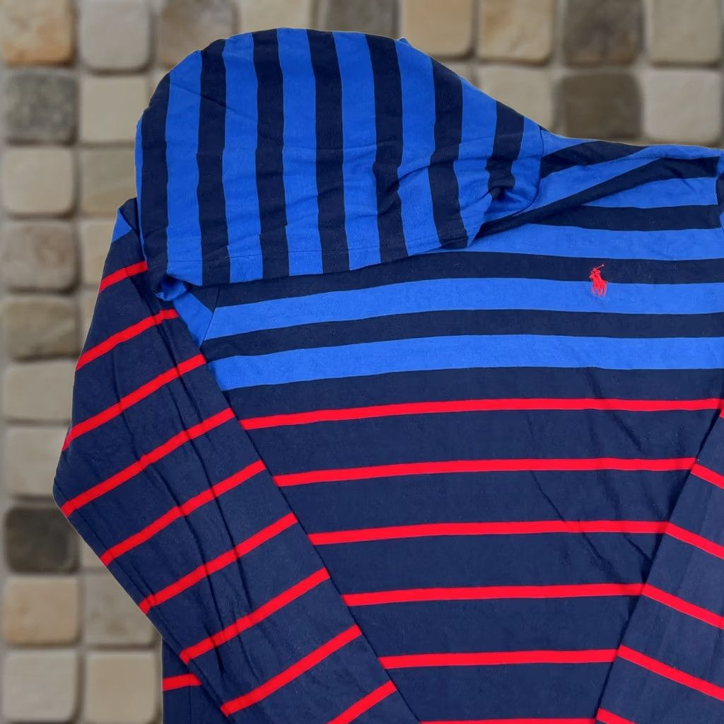Polo Ralph Lauren Polo Ralph Lauren Shirt Mens S Blue Men Hooded Long Sleeve Golf Golfer Rugby Pony Size US S / EU 44-46 / 1 - 1 Thumbnail