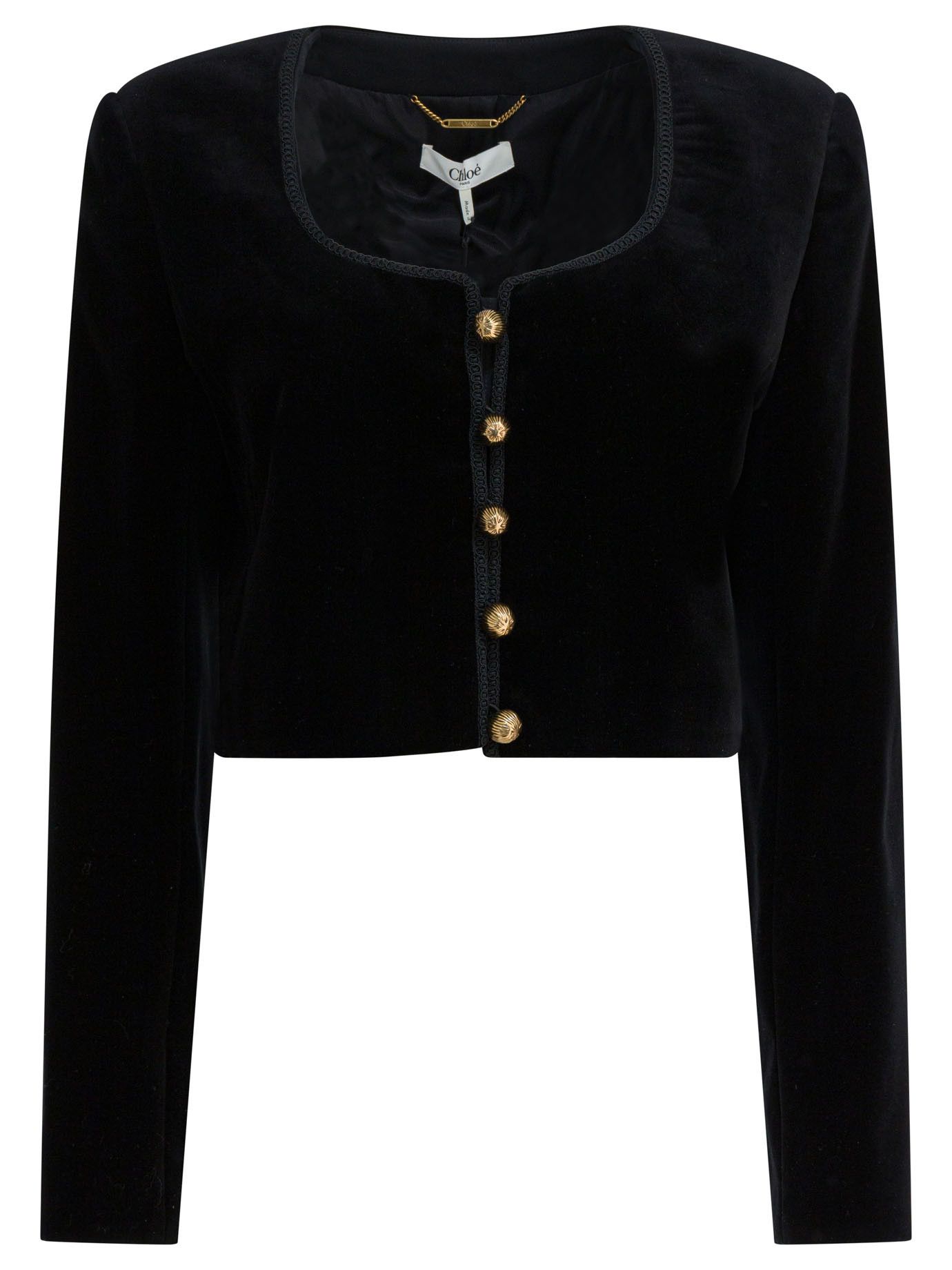 Chloé Cropped Jacket With Buttons tag size 40 Women - USA Duties Paid